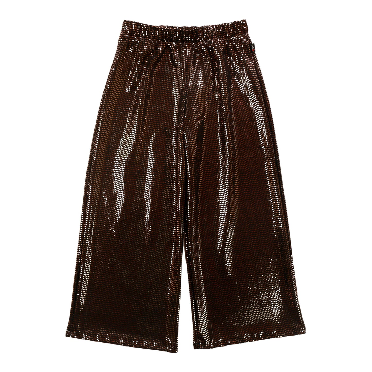 Wide-Legged Pants (Rose-Gold Sequins)