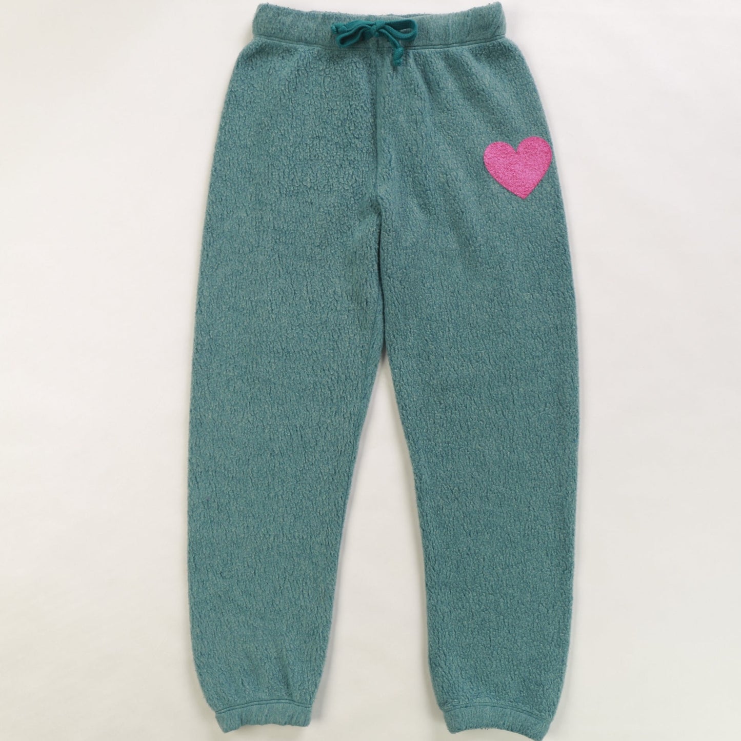 Quarter-Zip Hoodie & Athletic Pants Set (Mini Pink Heart Print)
