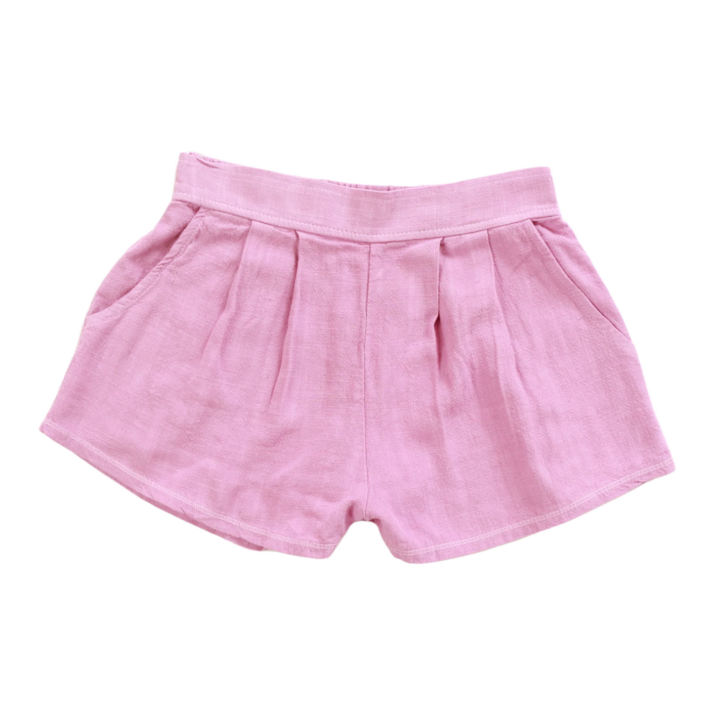 Pleated Front Shorts