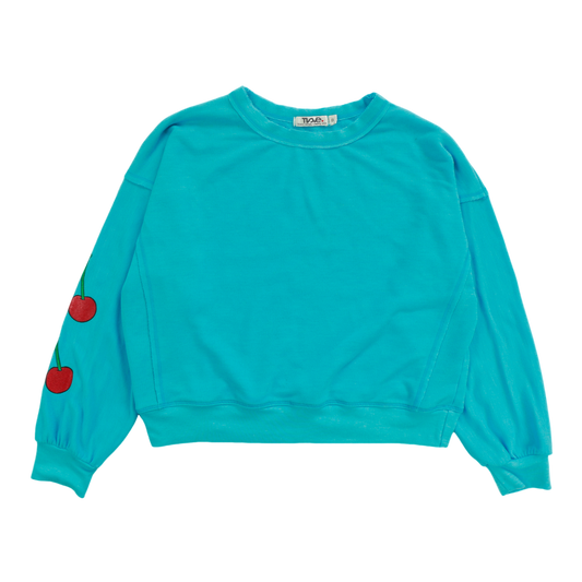 Dolman Sweater Top (Double Cherries Print)