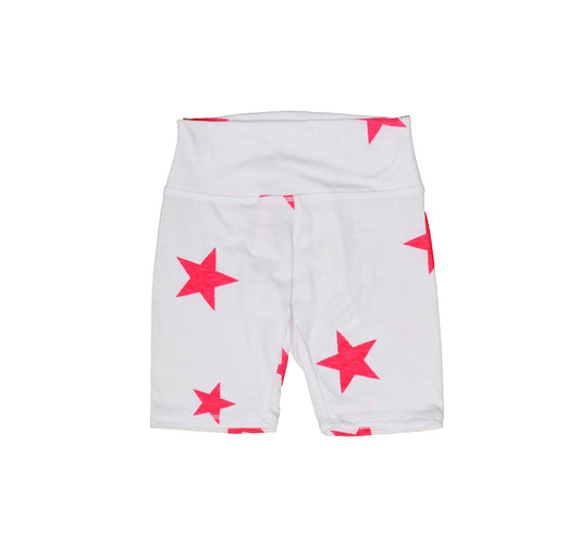 Bike Shorts (Pink Stars Pattern)