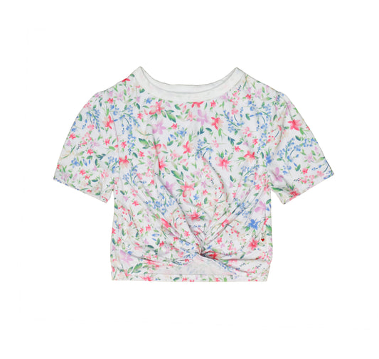 Knotted Tee (Floral Pattern)