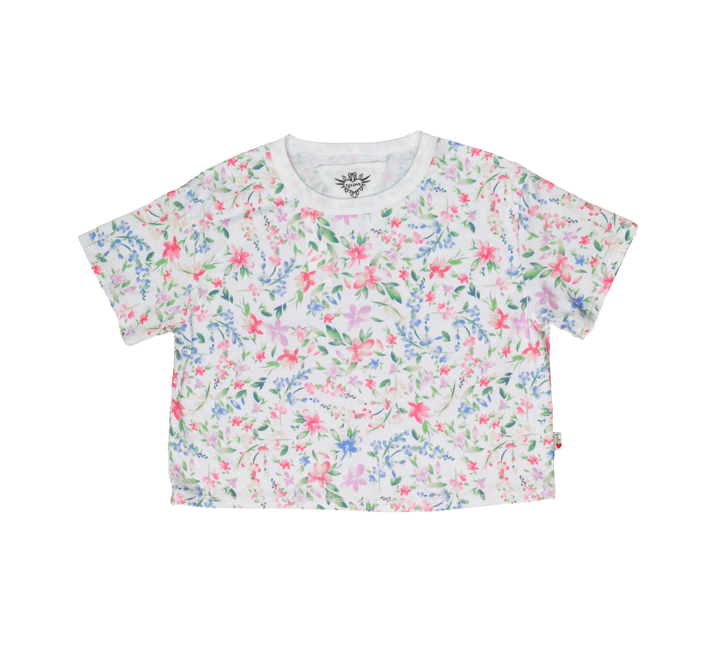 Boxy Tee (Floral Pattern)