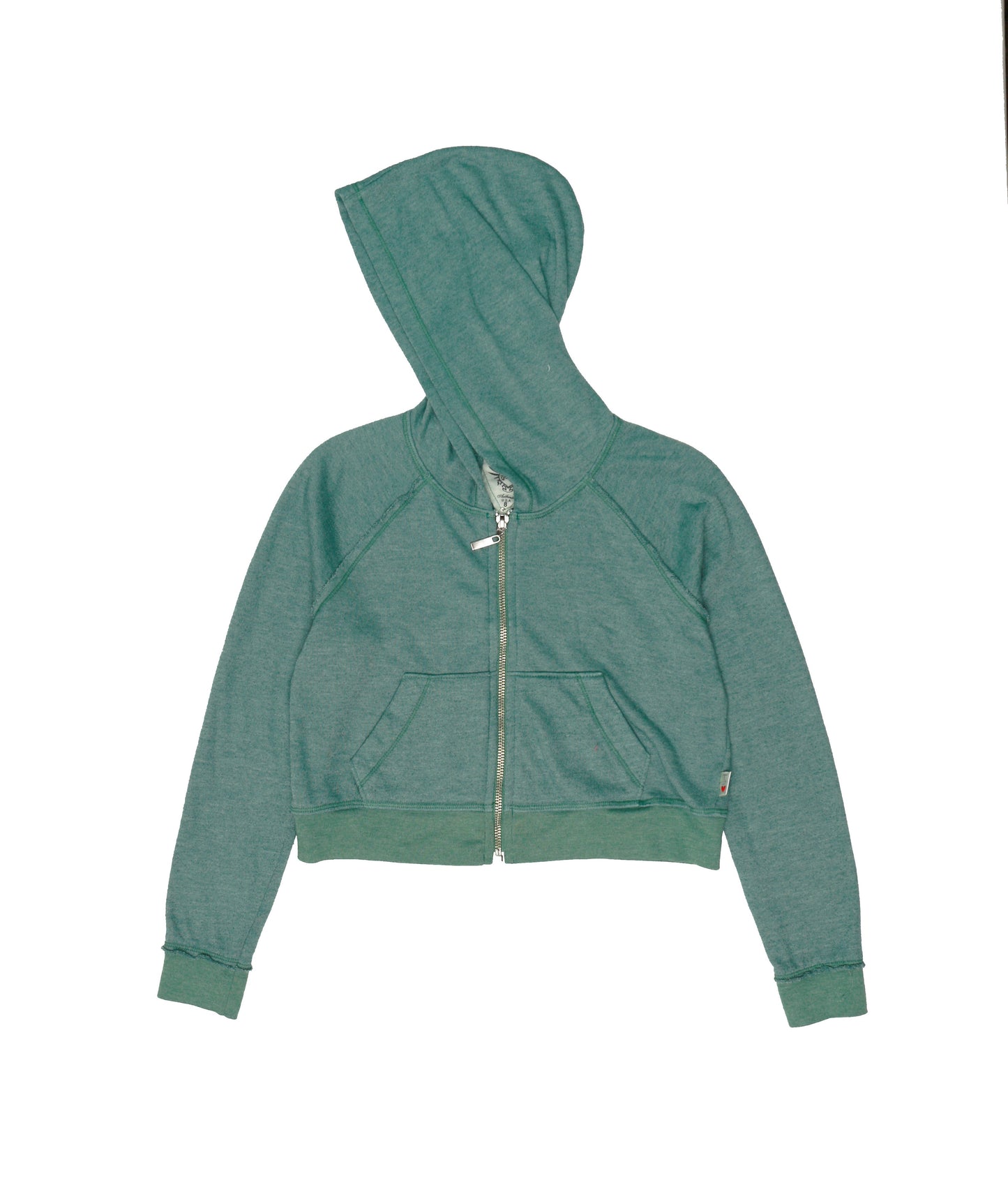 Heather Cropped Hooded Jacket