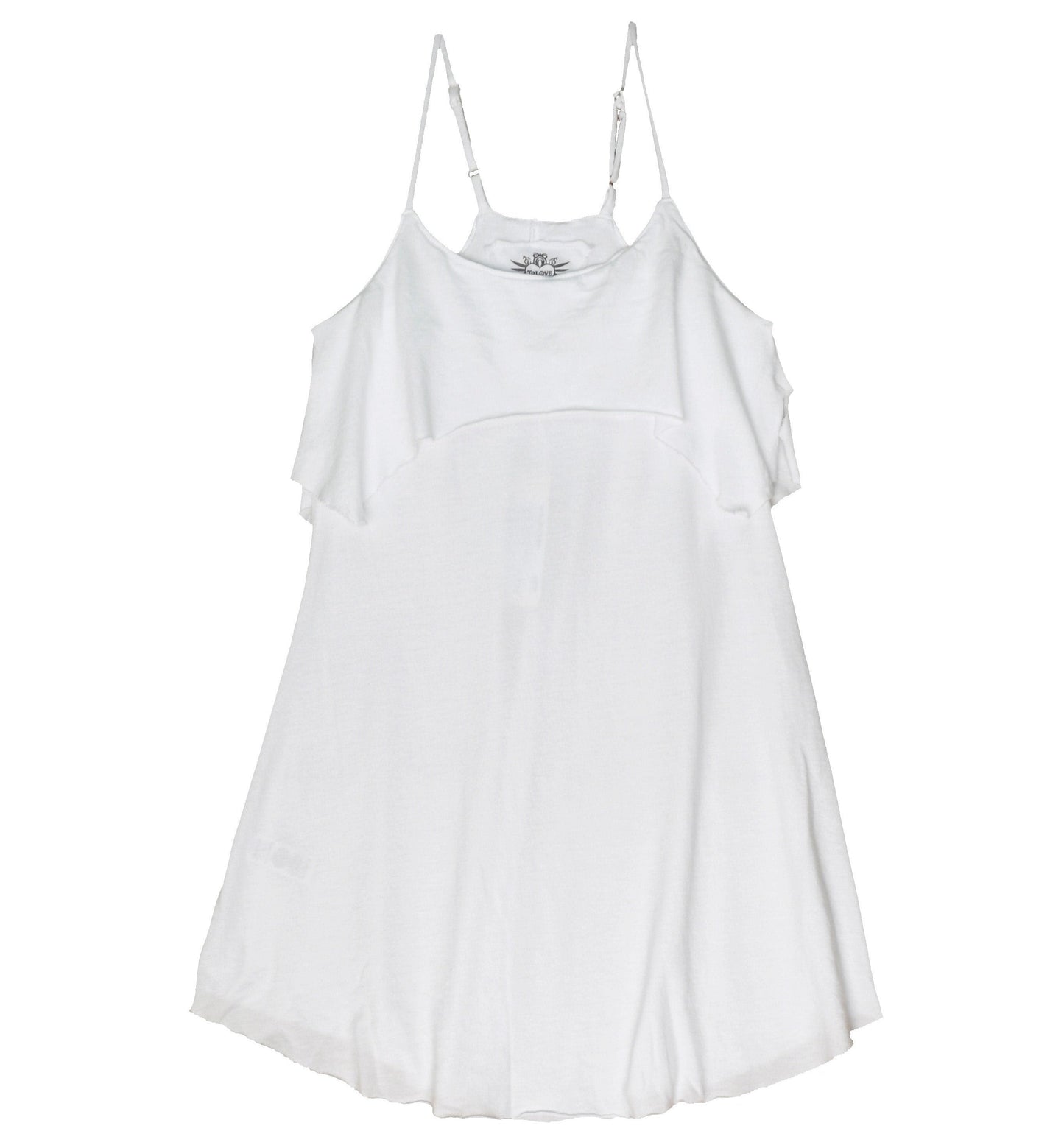 Spaghetti-Strap Ruffle Dress