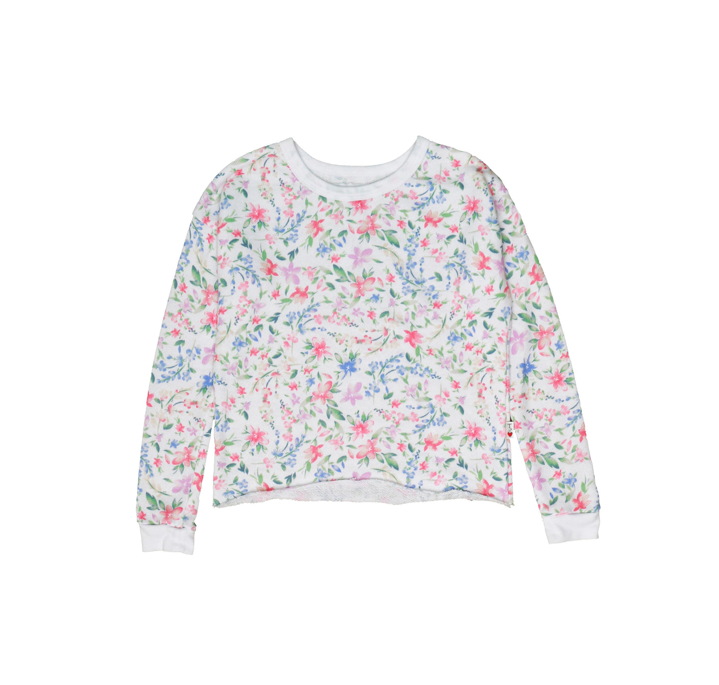 Signature Raw-Edged Pullover (Floral Pattern)