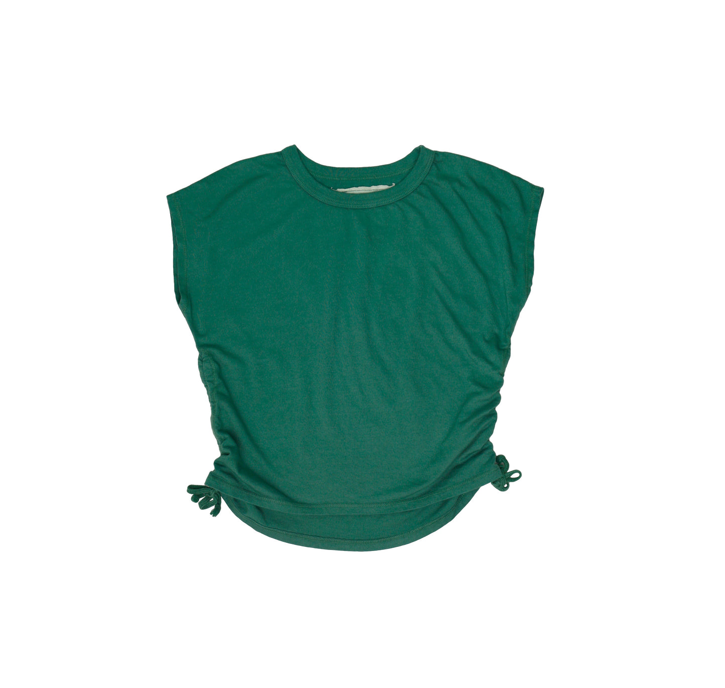 Muscle Tee with Gathered Side Tie