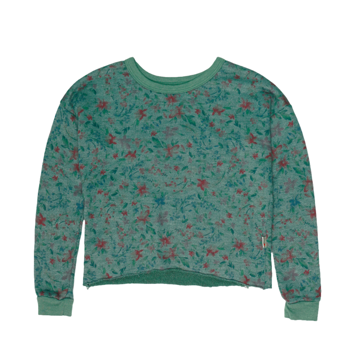 Signature Raw-Edged Pullover (Floral Pattern)