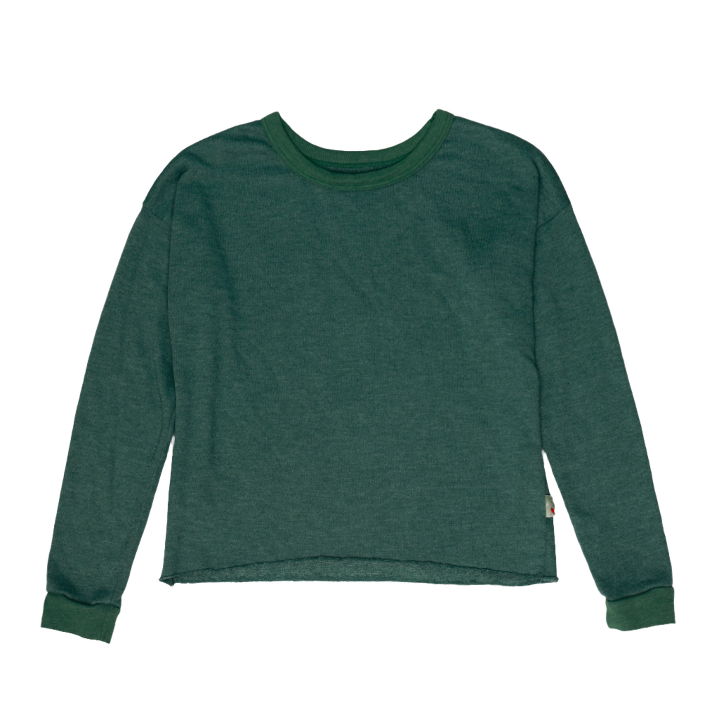 Heather Signature Raw-Edged Pullover