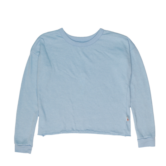 Signature Raw-Edged Pullover