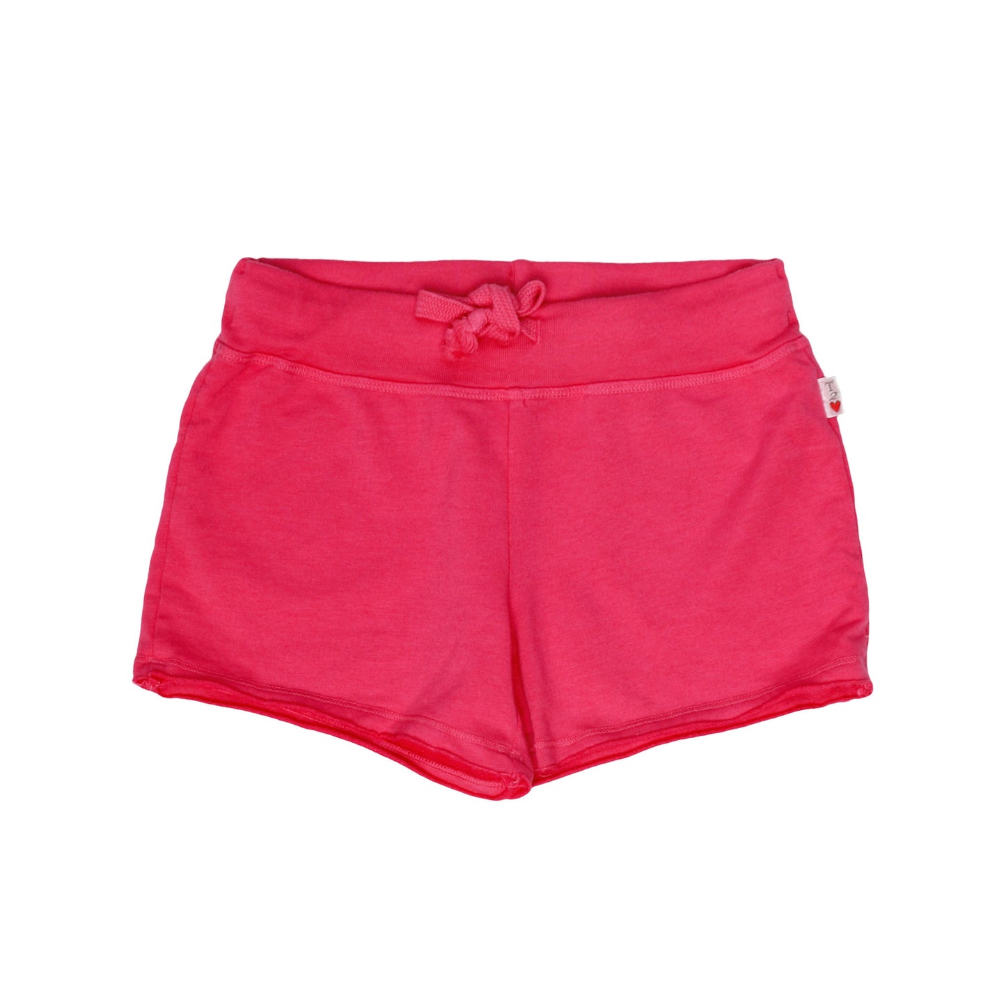 Raw-Edged Shorts with Back Pocket