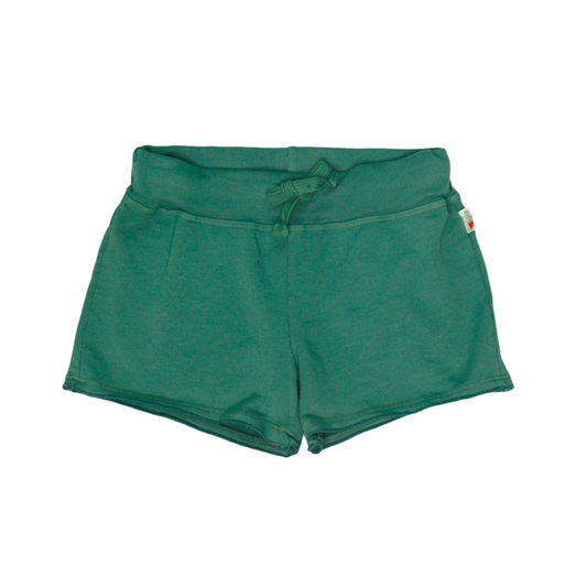 Raw-Edged Shorts with Back Pocket