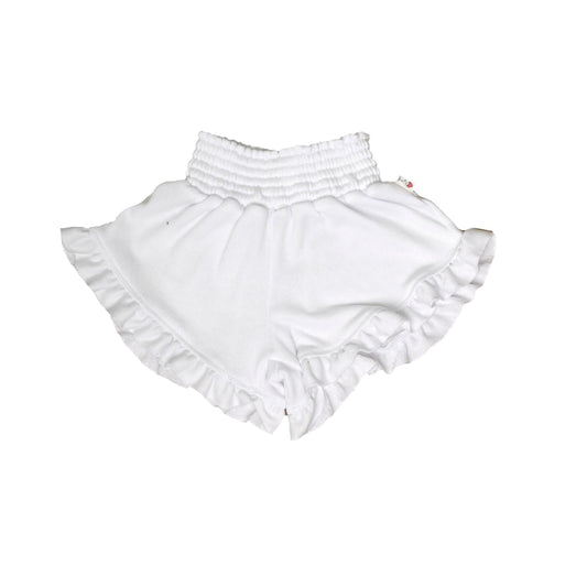 Heather Ruffle-Edged Shorts