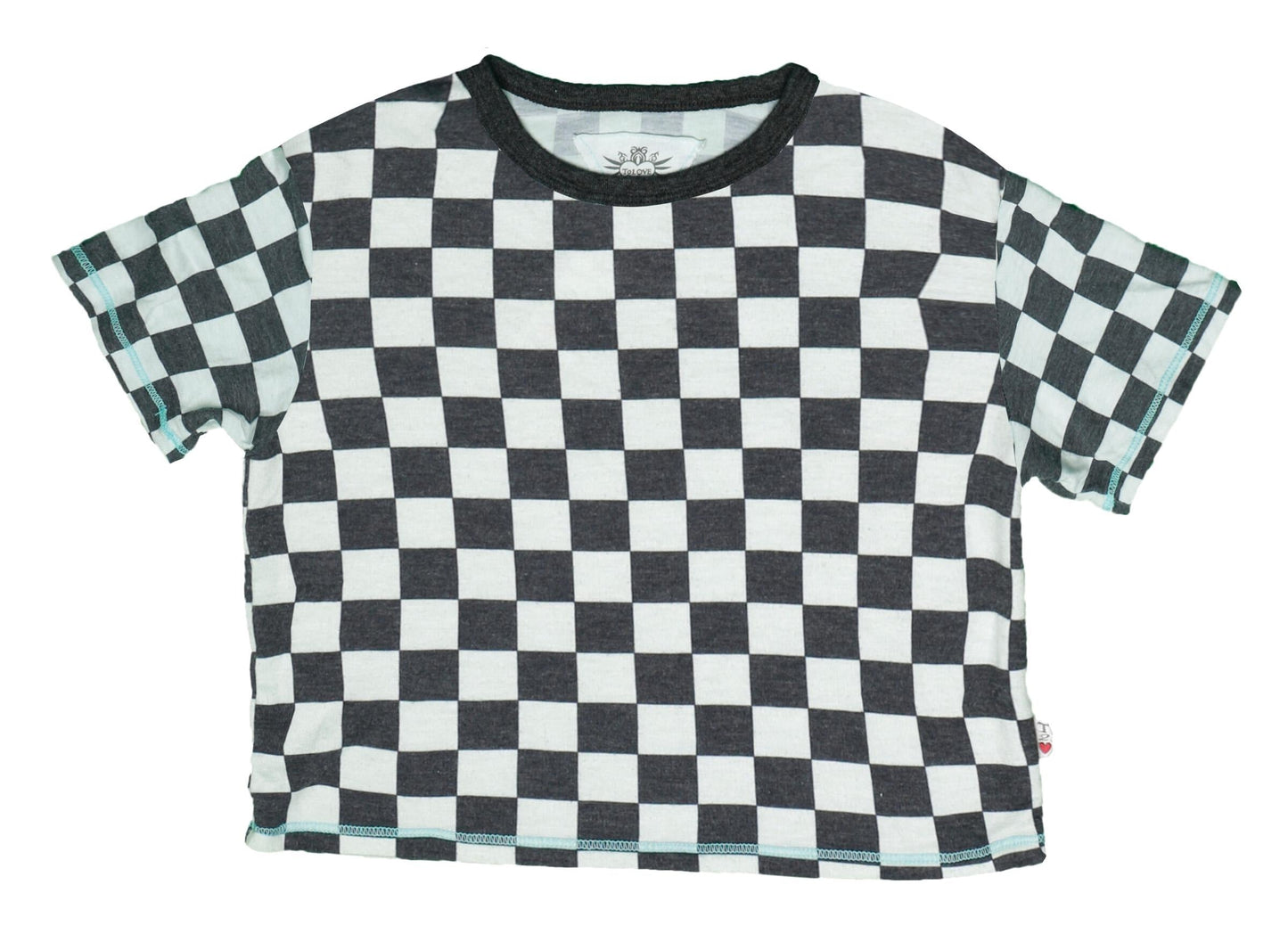 Boxy Tee (Checker Pattern)