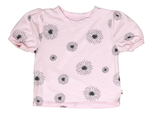 Puff-Sleeve Tee (Checker Pattern)
