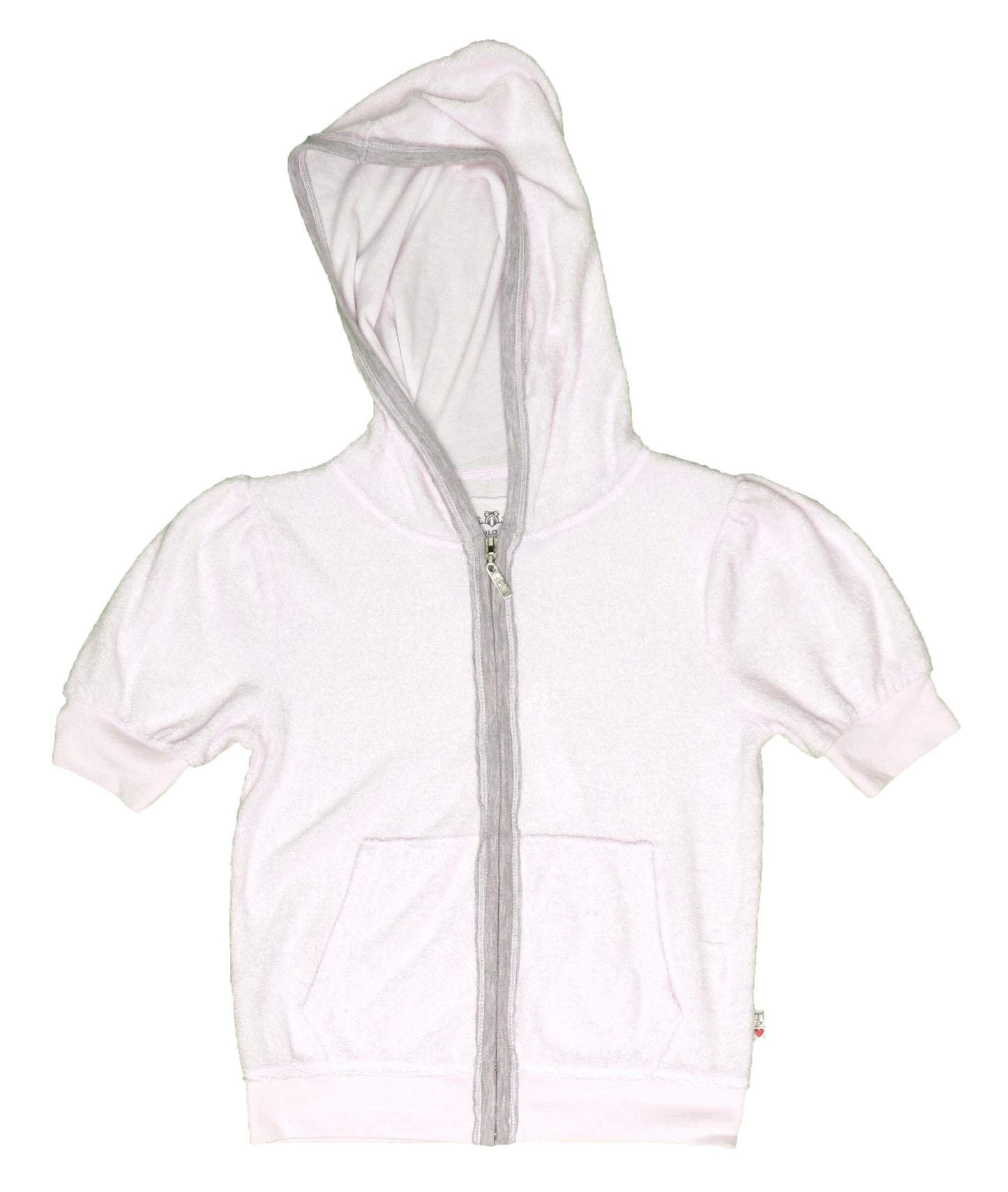 Heather Short-Sleeve Jacket with Hood