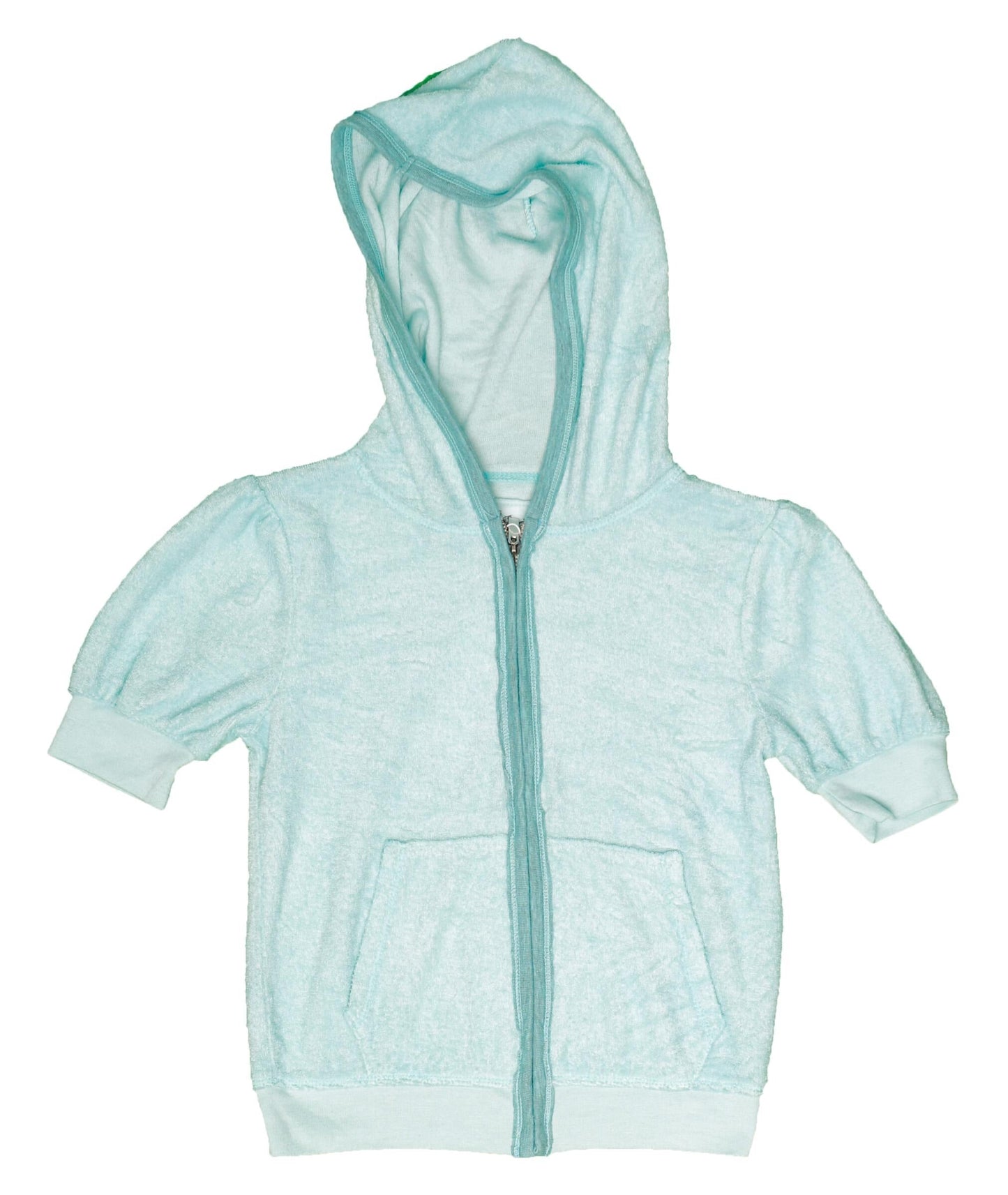 Heather Short-Sleeve Jacket with Hood