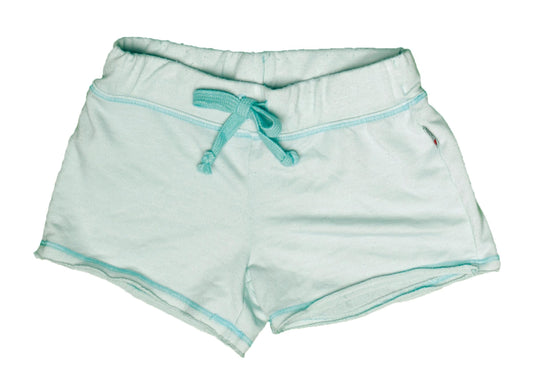 Heather Raw-Edged Shorts with Back Pocket