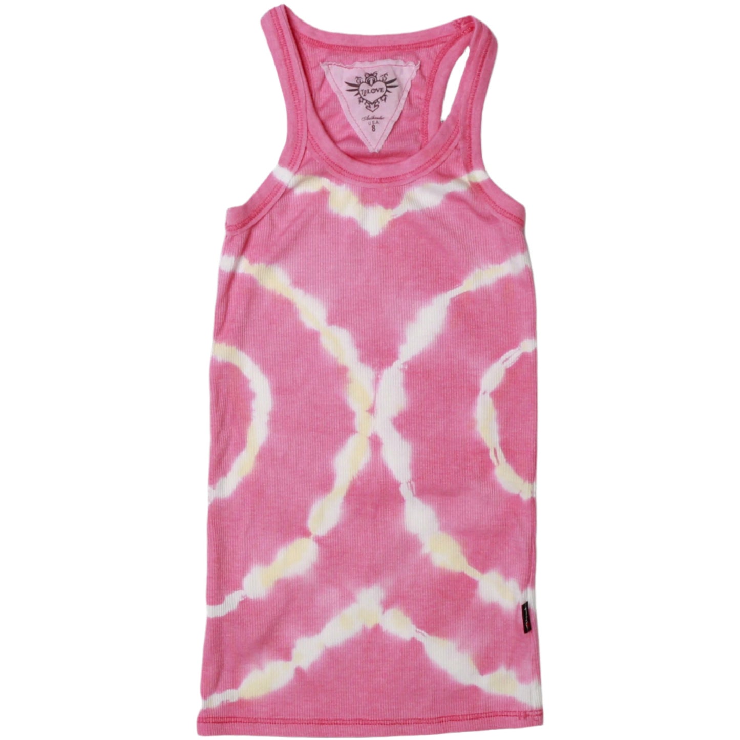 Racerback Tank (Pink Ripples Tie-Dye)
