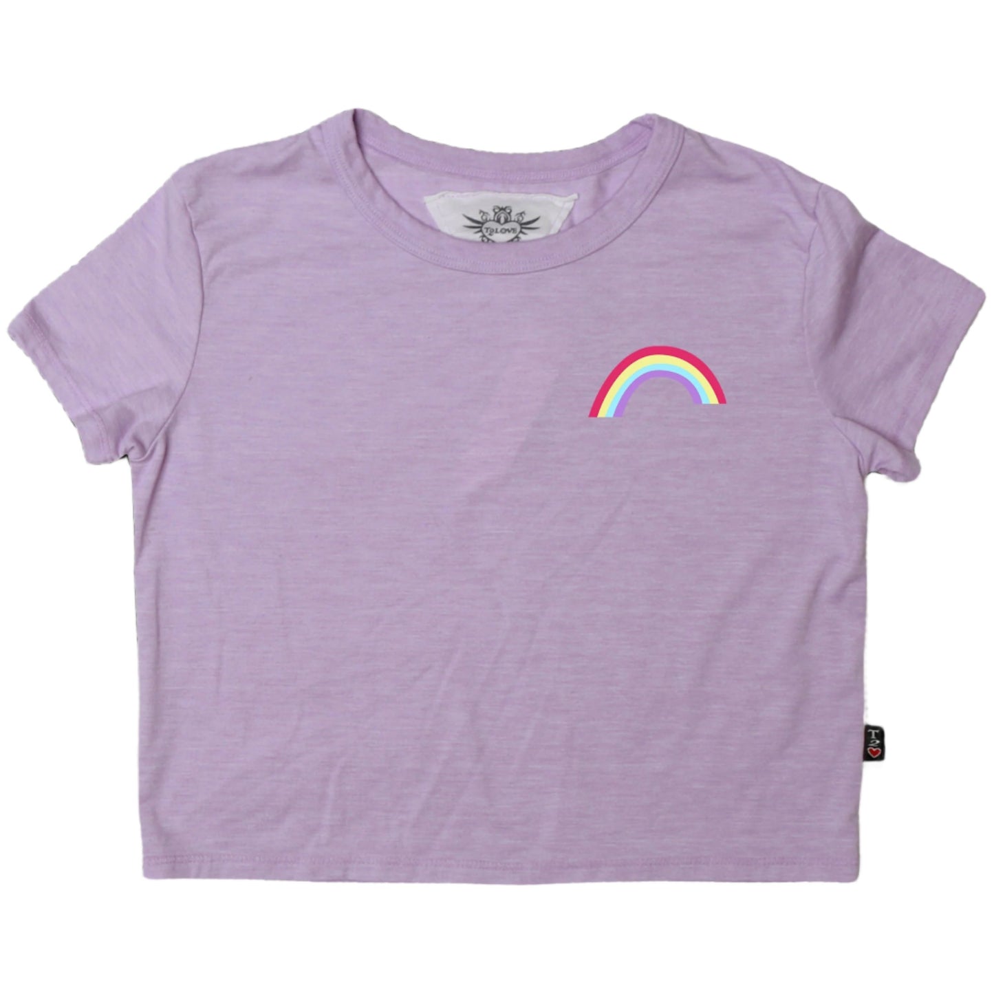 Boxy Top (Mini Rainbow Print)