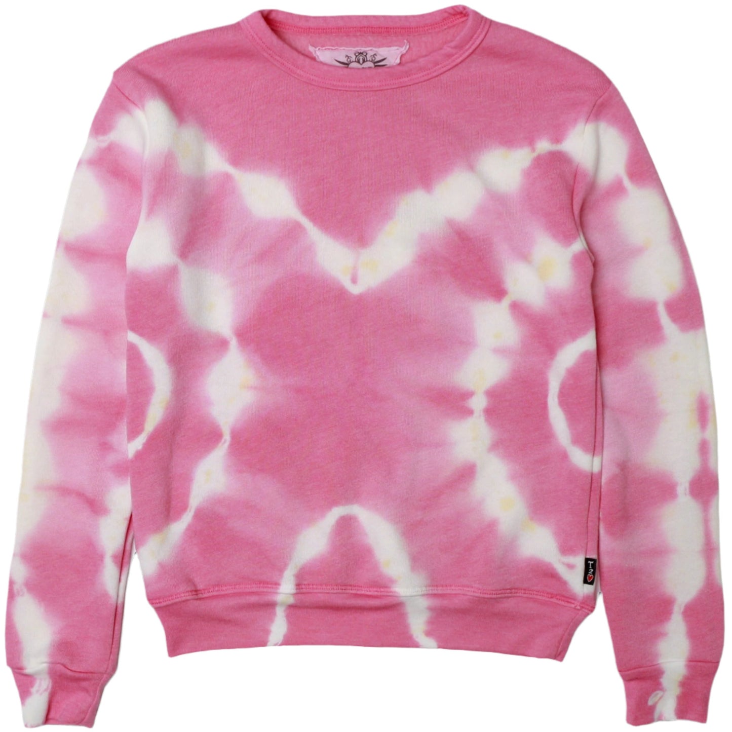 Classic Crewneck (Pink Ripples Tie-Dye)