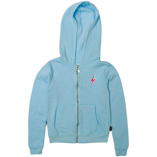 Hooded Jacket (Mini Neon Tri-Bolt Print)