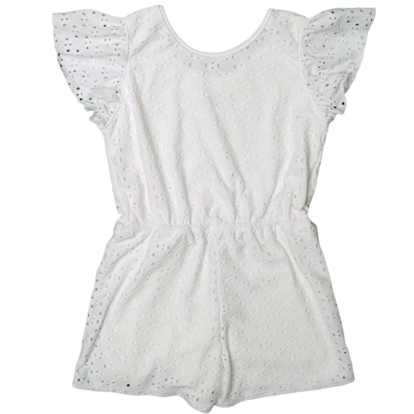 Ruffle-Sleeve Romper