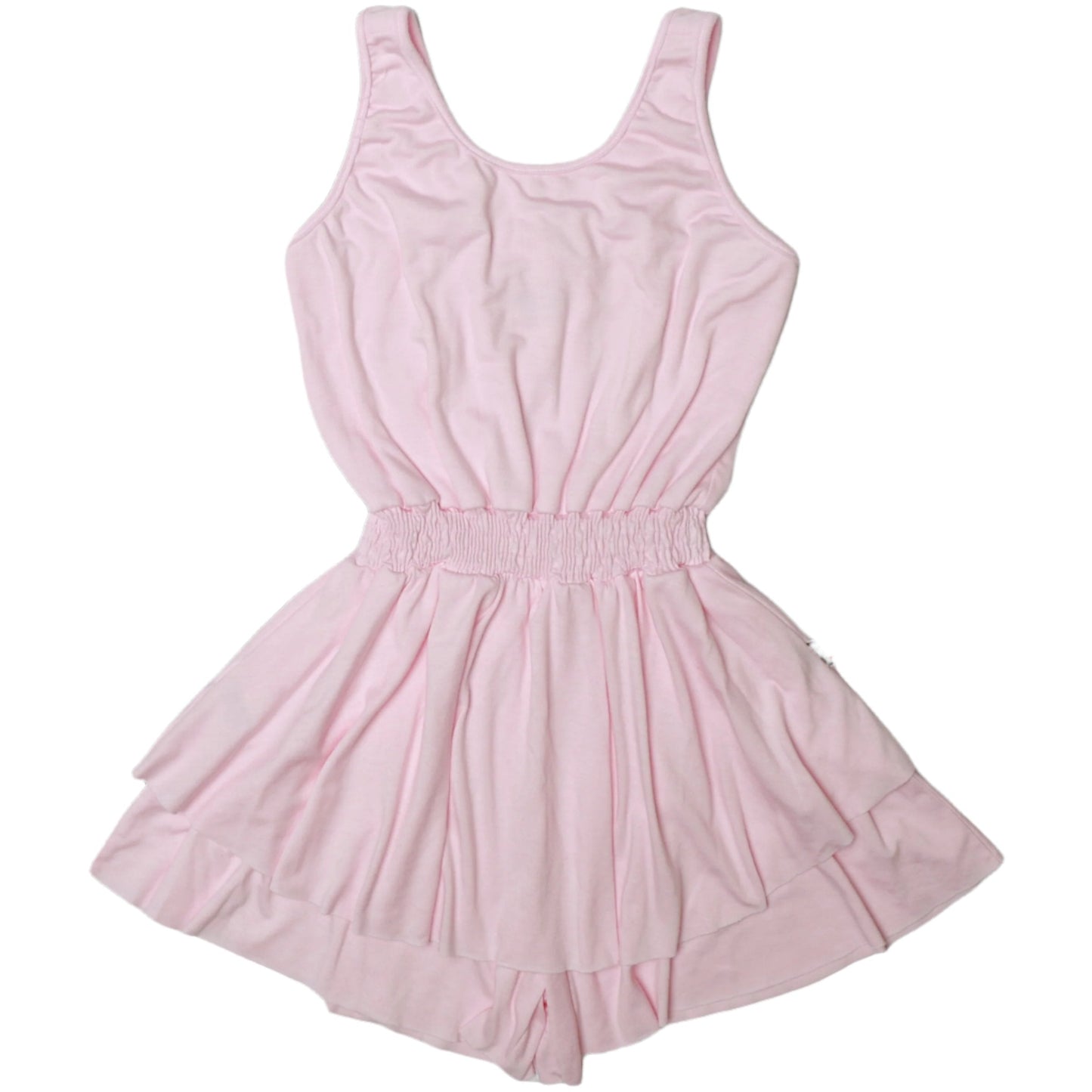 Heather Double-Layer Tank Romper