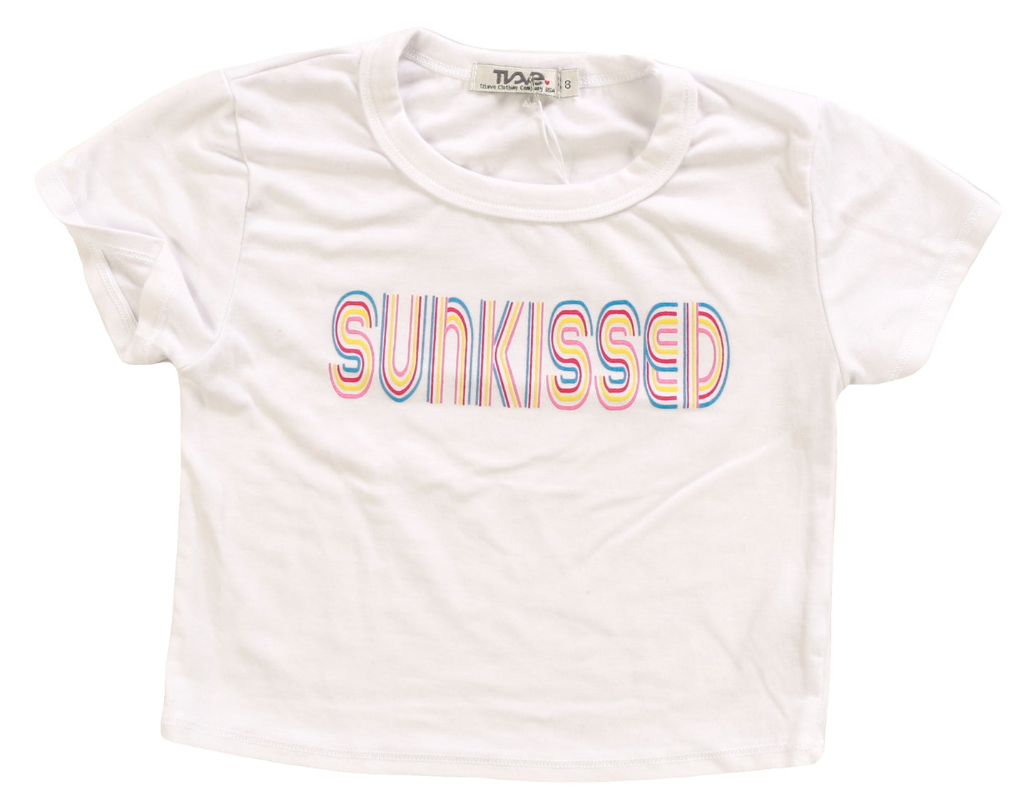 Crop Baby Tee ("SUNKISSED")