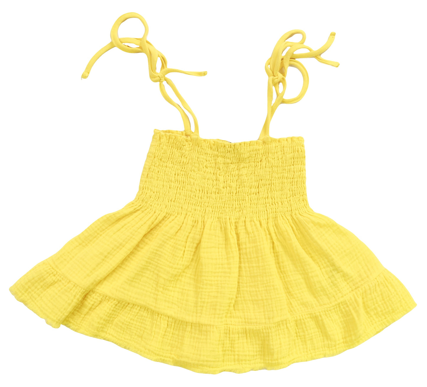 Smocked Tie-Strap Top