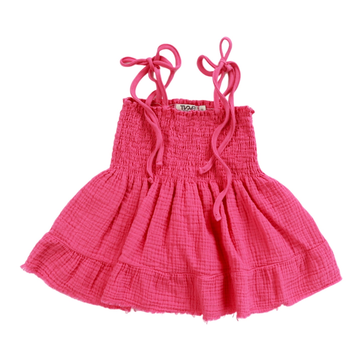 Smocked Tie-Strap Top