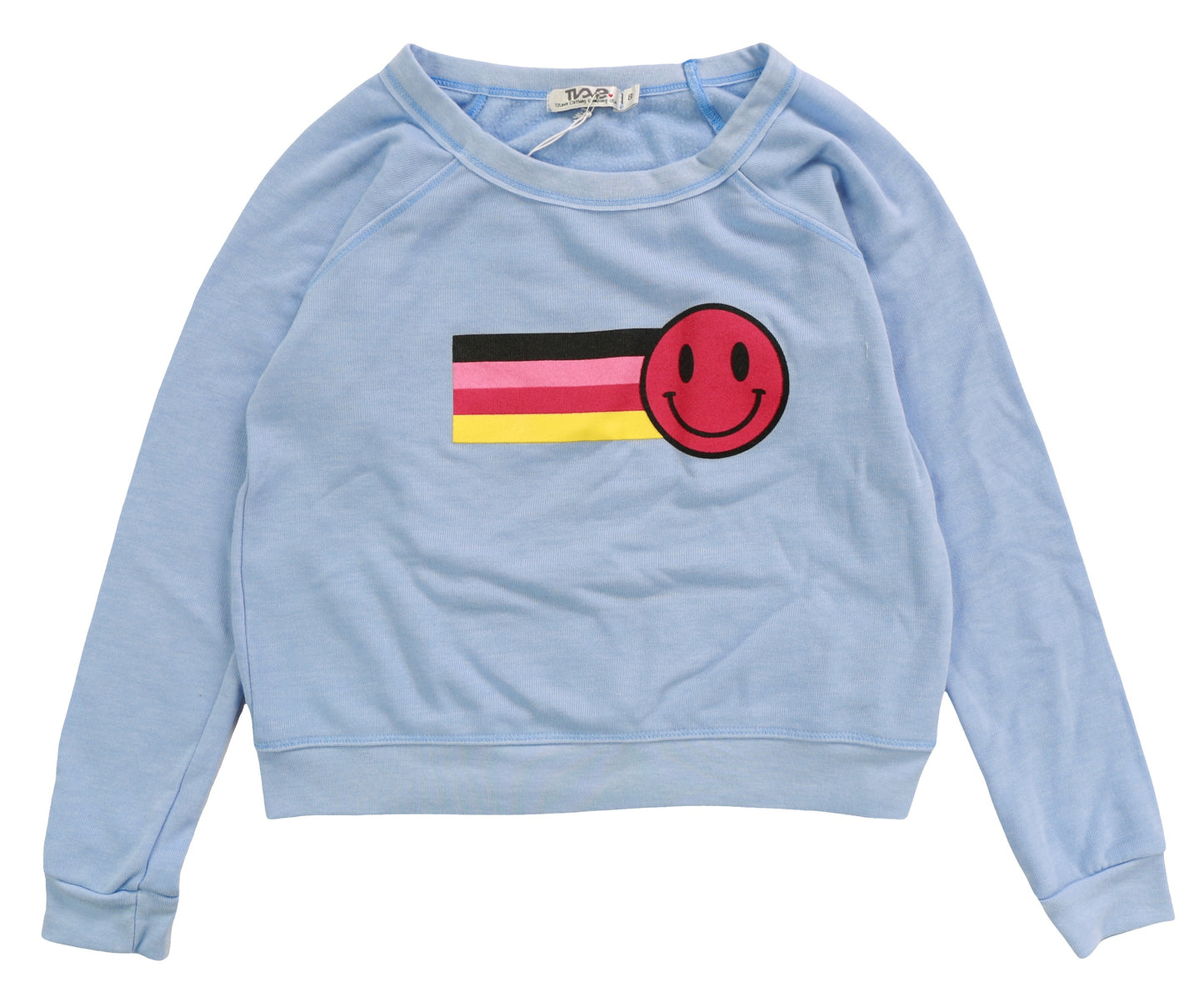 Raglan Crew Top (Retro Stripes Print)