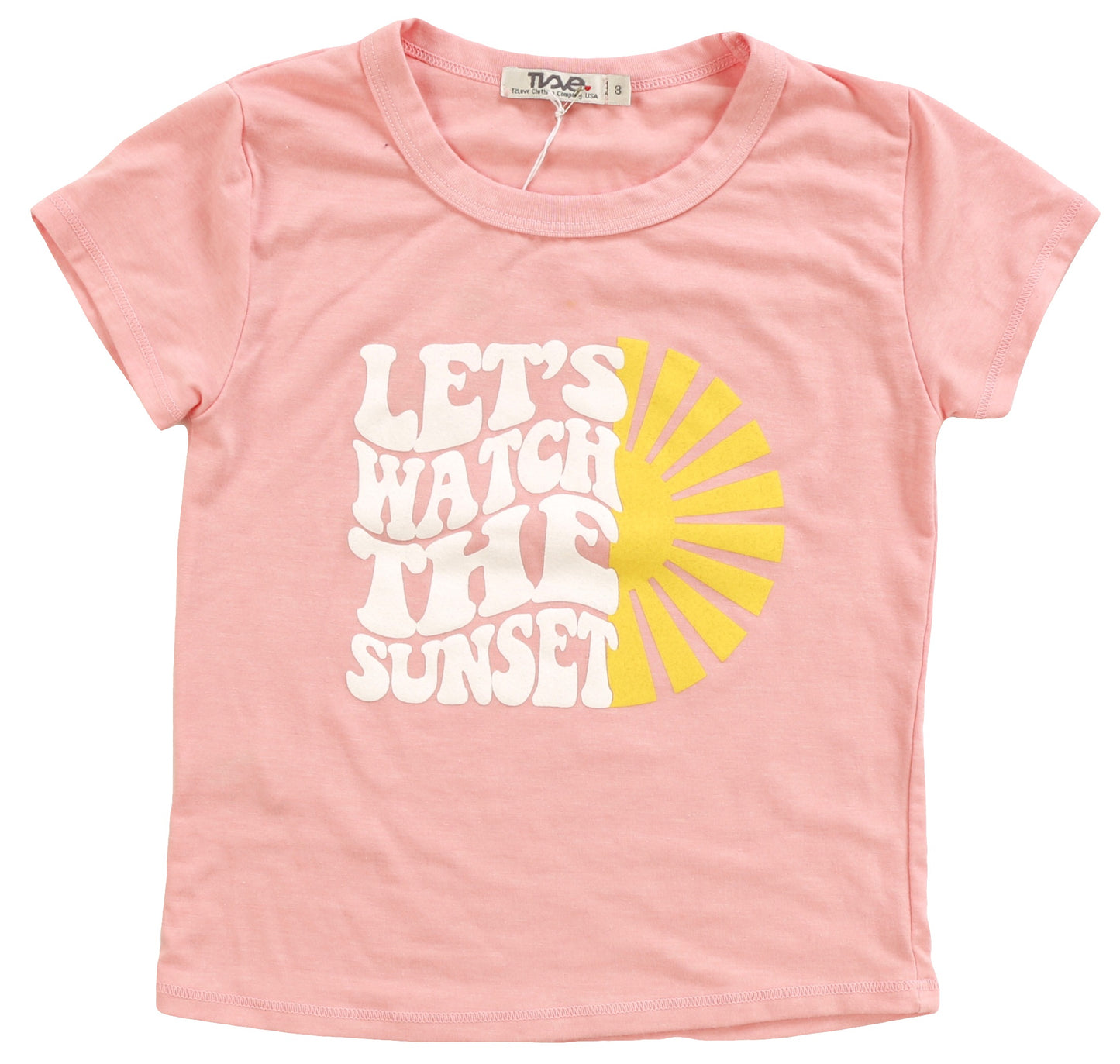 Signature Cap Sleeve Tee ("LET'S WATCH THE SUNSET")