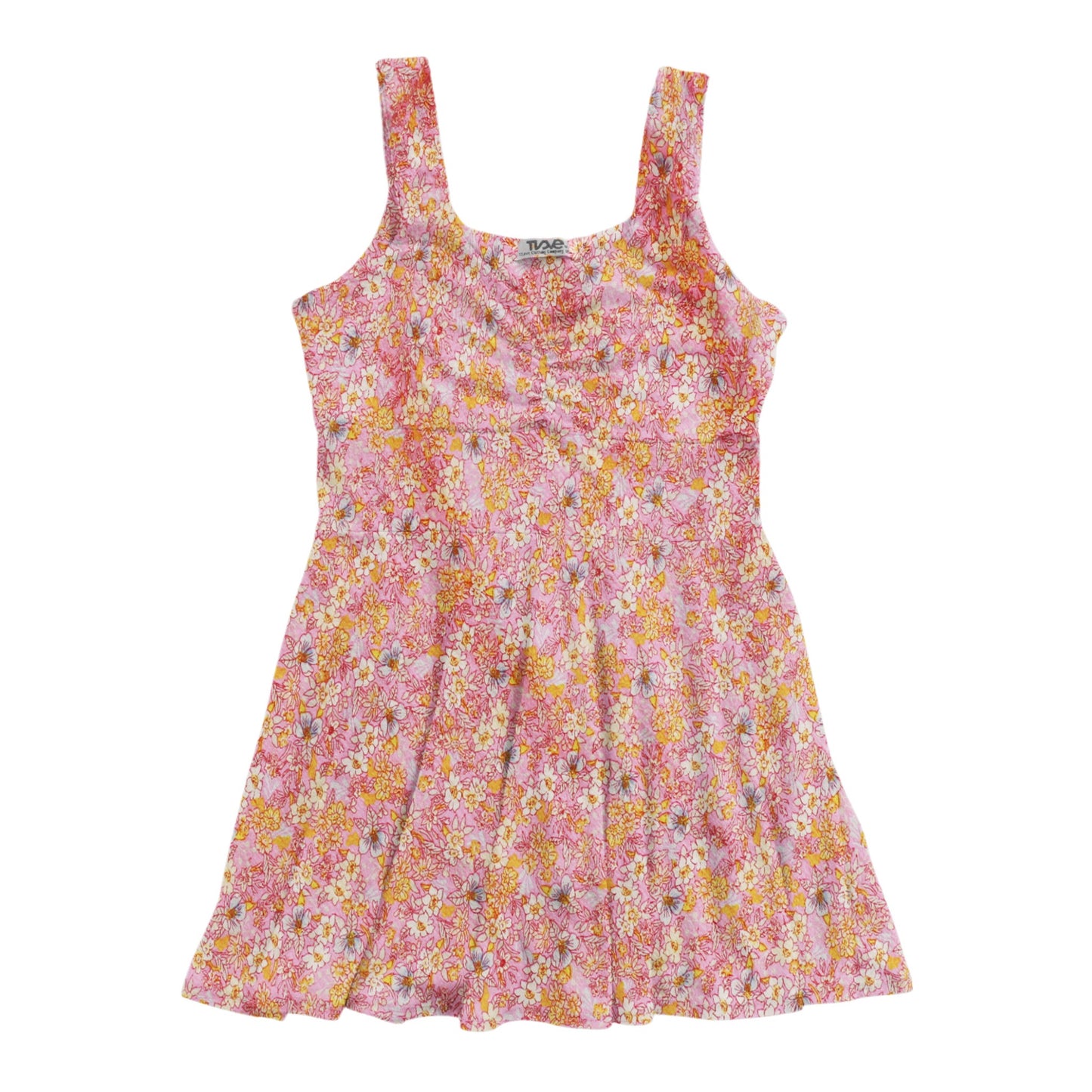 Sundress (Peach Floral Pattern)