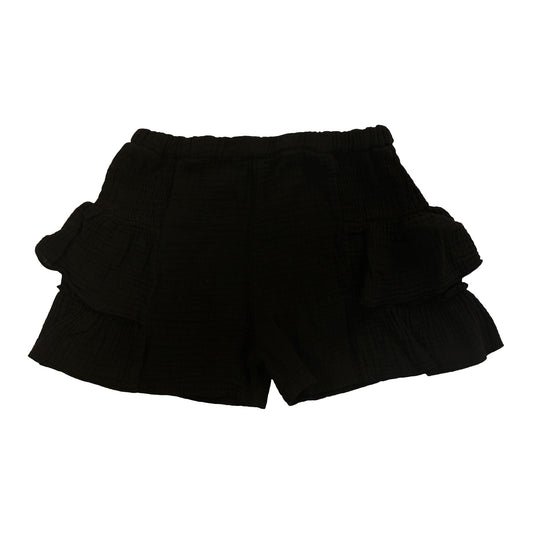 Smocked Side Ruffle Shorts