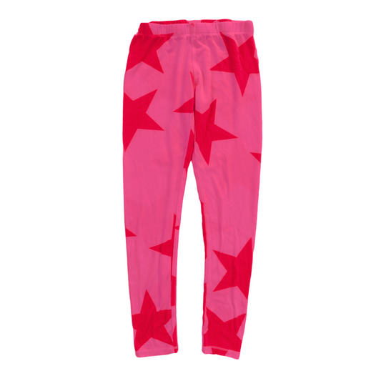 Leggings (Large Pink Stars Pattern)