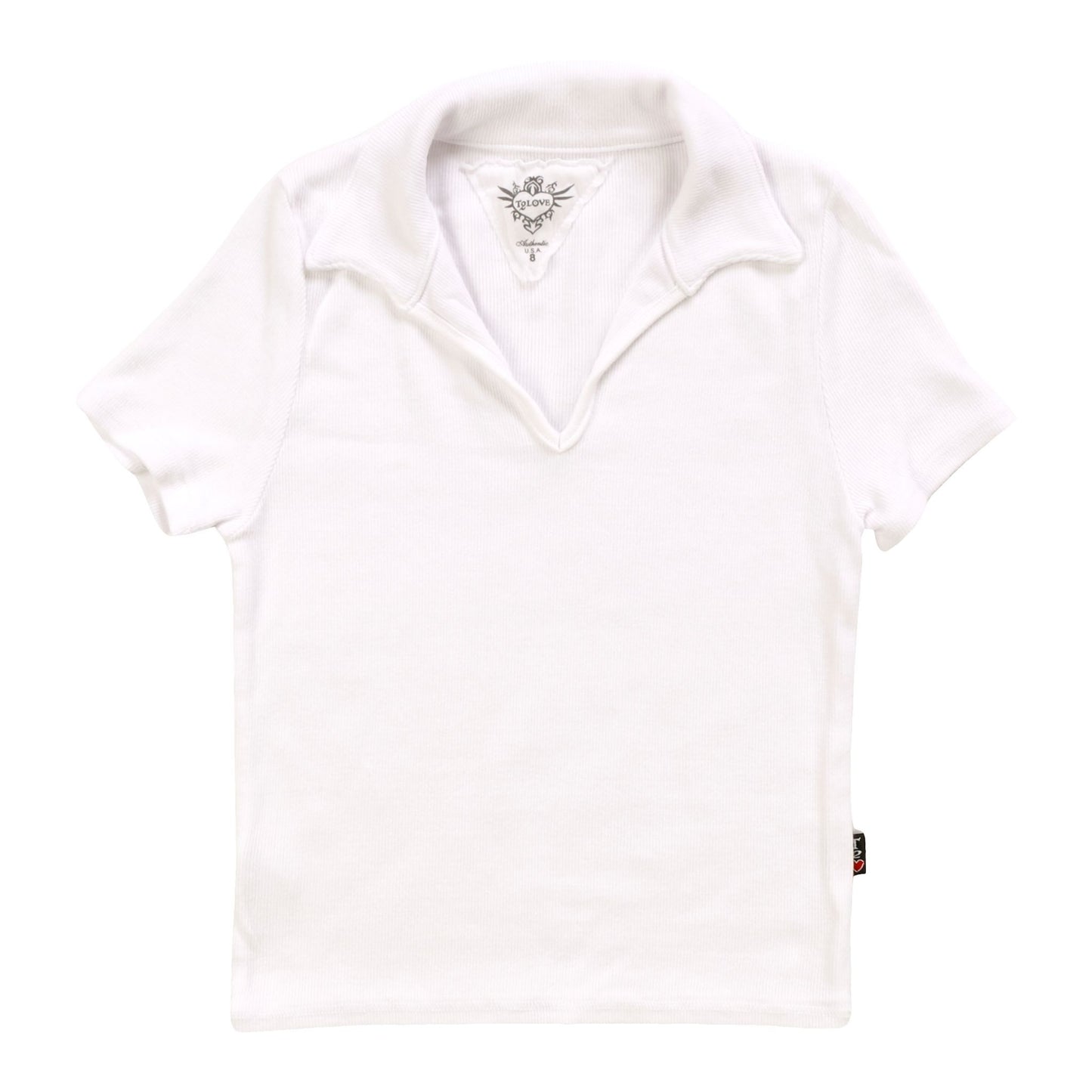 Signature Collared Short-Sleeve Top