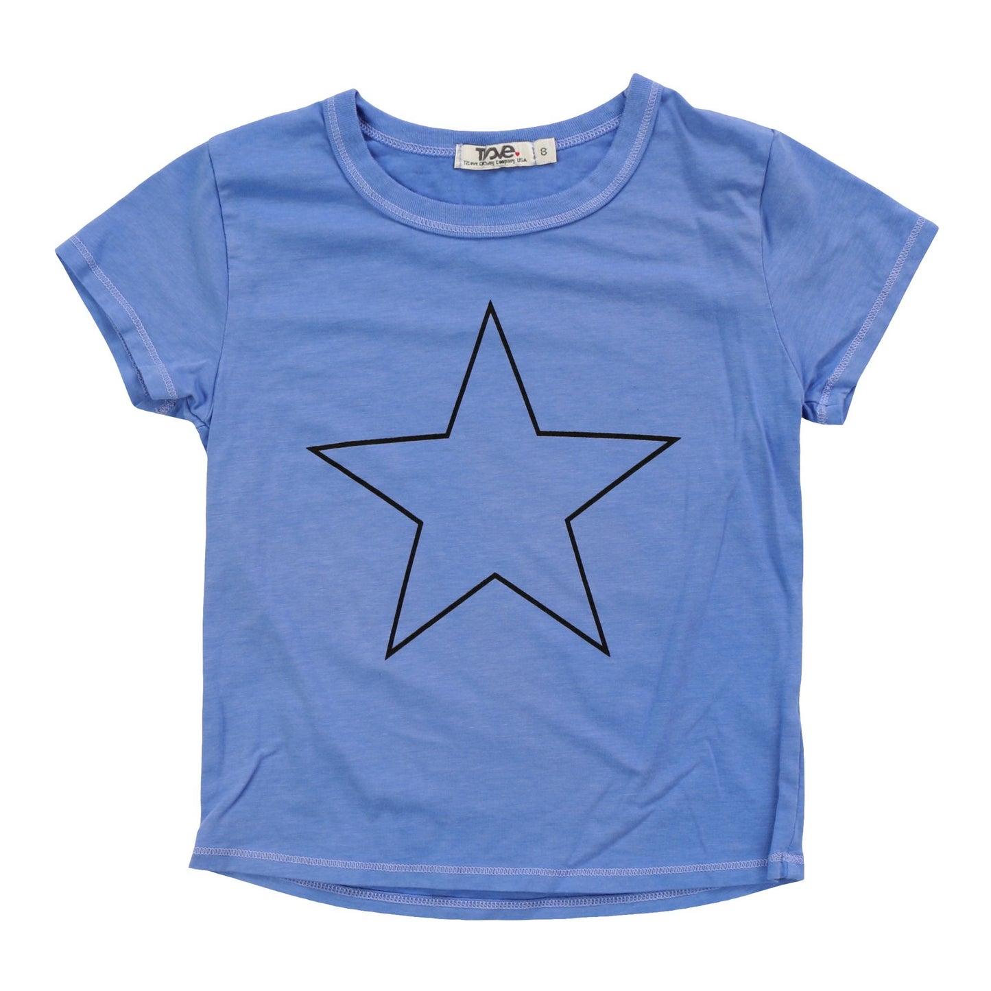 Signature Cap Sleeve Tee (Outline Star Print)