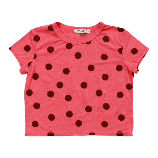 Heather Boxy Top (Polka Dot Pattern)