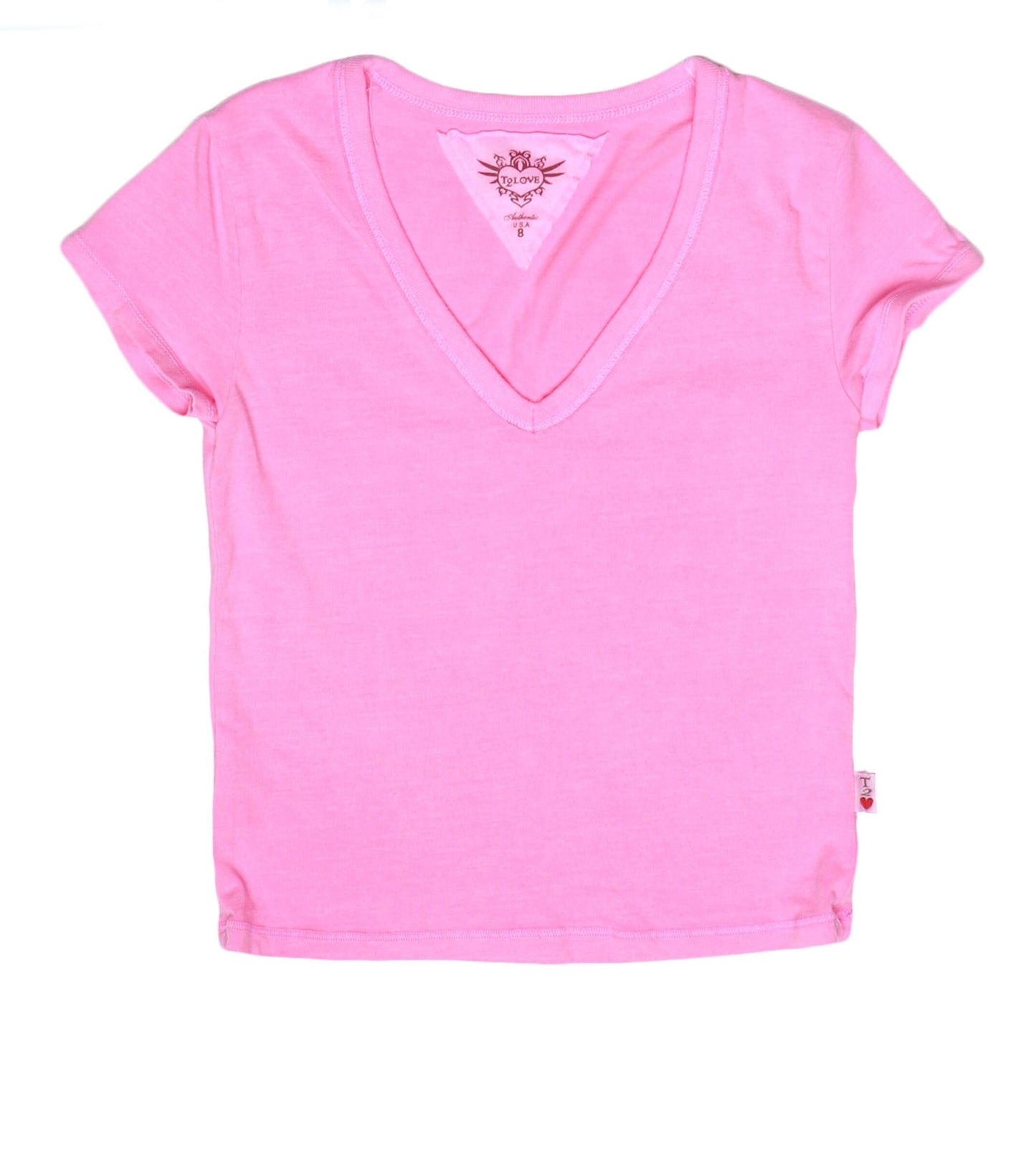 Signature Cap Sleeve V-Neck Tee