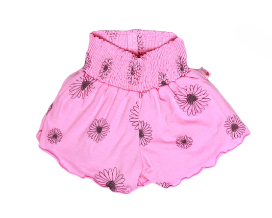 Merrow-Edged Shorts (Daisy Pattern)