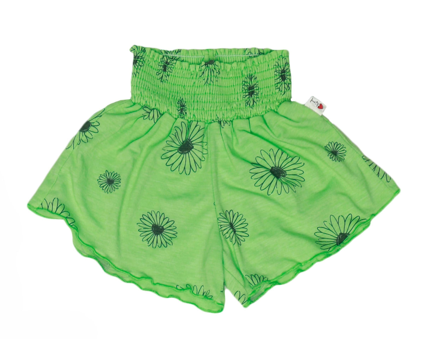 Merrow-Edged Shorts (Daisy Pattern)