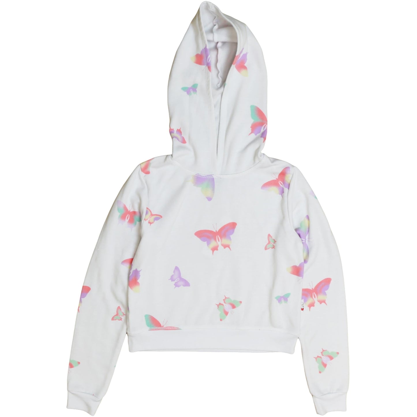Hooded Pullover (Colorful Butterfly Pattern)