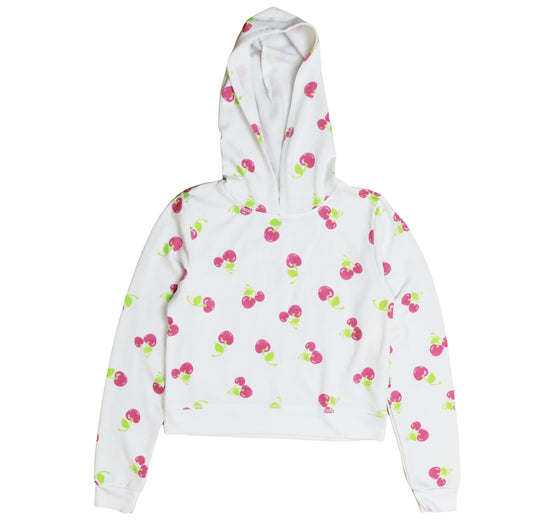 Hooded Pullover (Cherry Pattern)