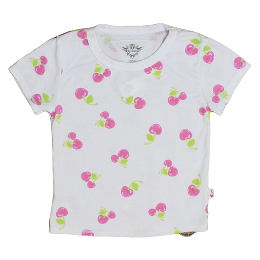 Signature Cap Sleeve Tee (Cherry Pattern)