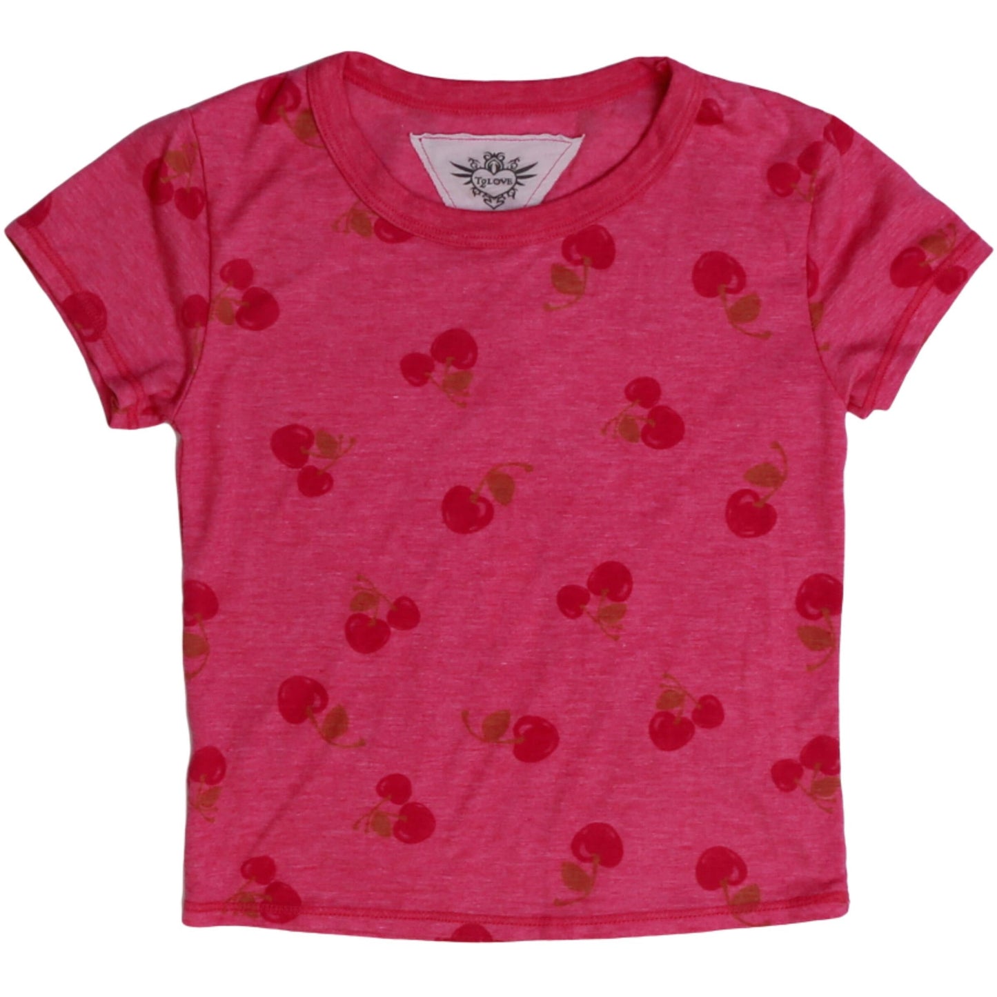 Signature Cap Sleeve Tee (Cherry Pattern)