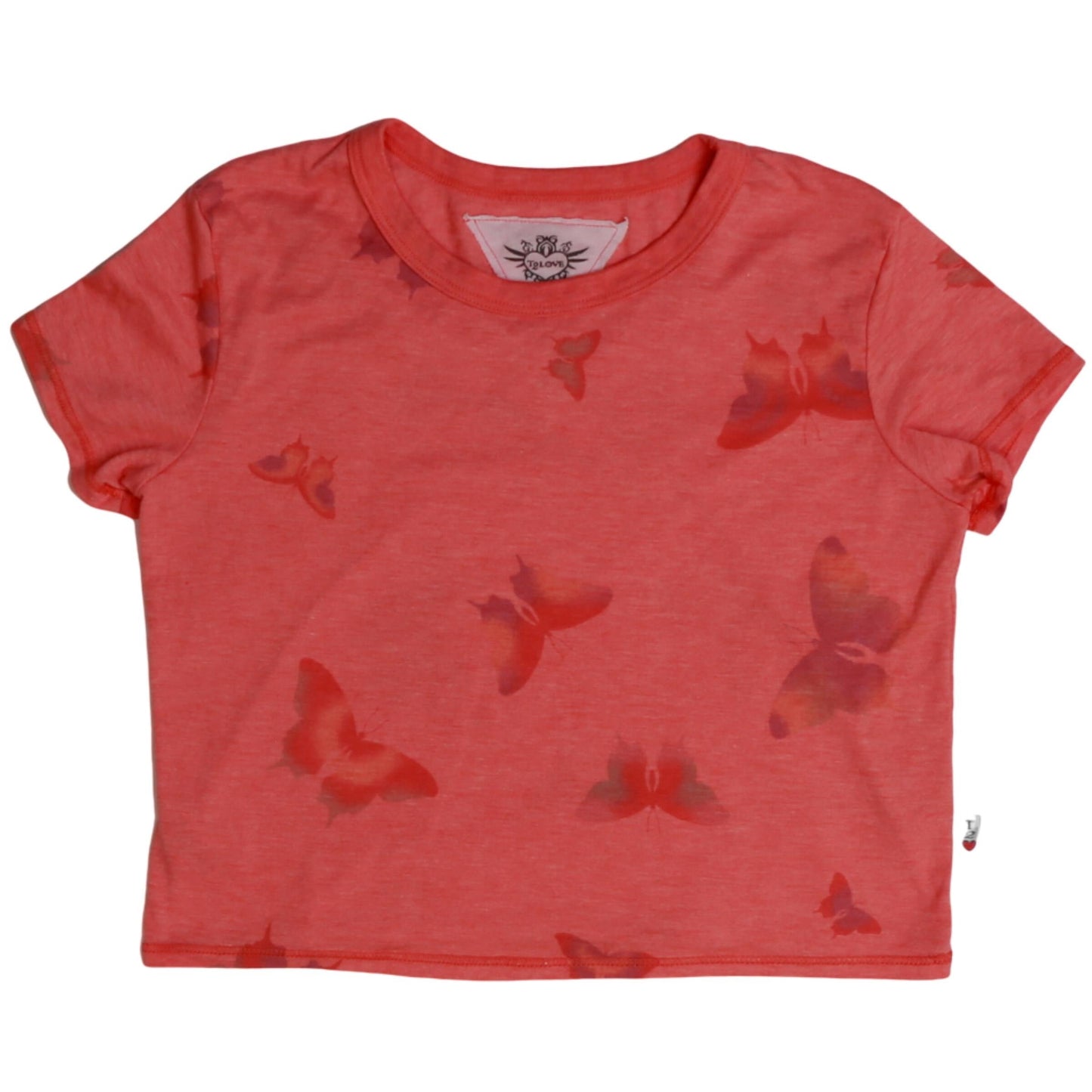 Boxy Top (Colorful Butterfly Pattern)