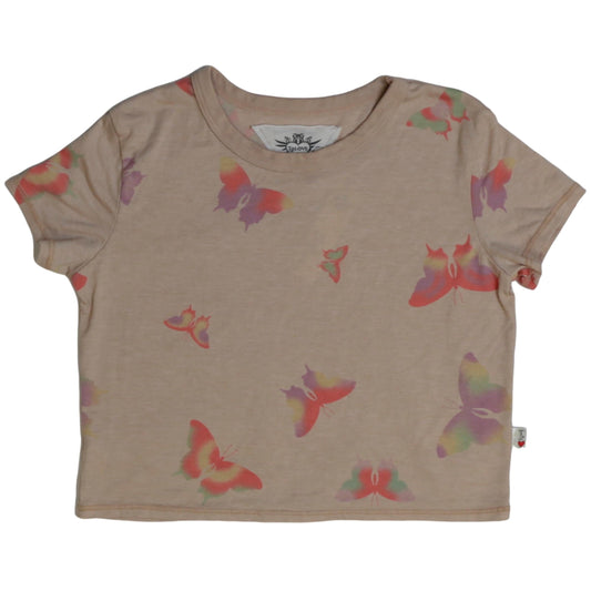Boxy Top (Colorful Butterfly Pattern)