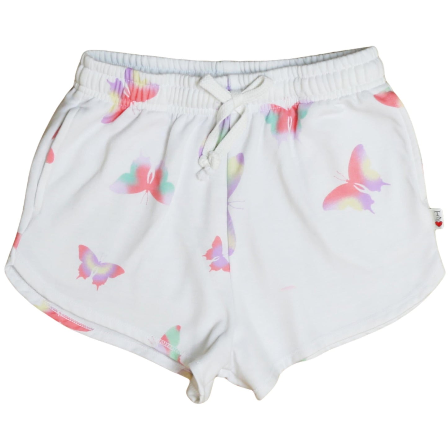 Athletic Shorts (Colorful Butterfly Pattern)