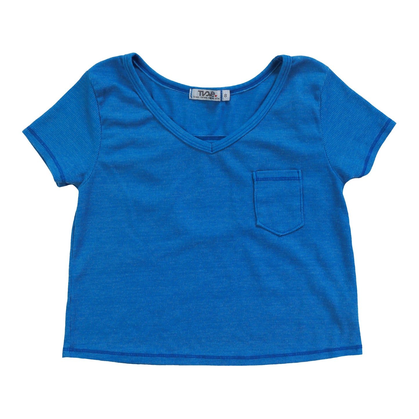 V-Neck Cut-Back Tee